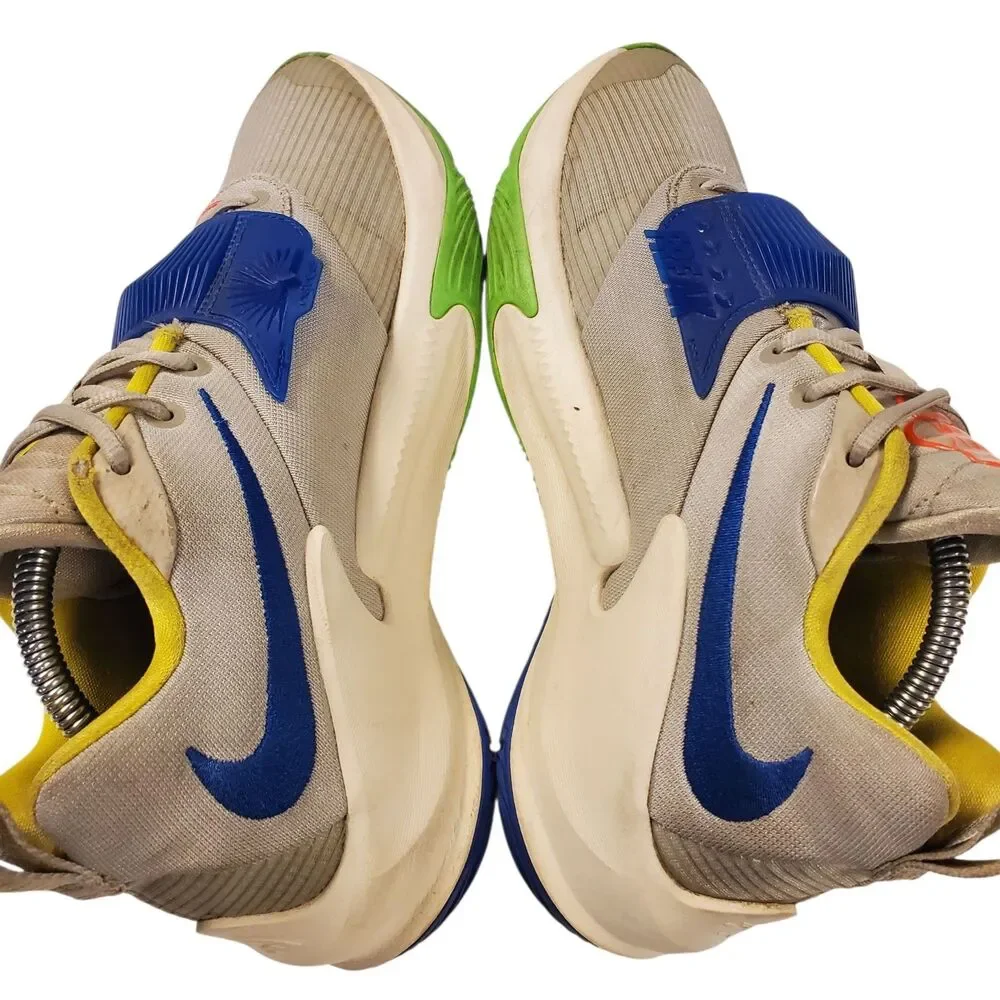 NIKE Shoes AIR ZOOM FREAK 3 Mens Size 10 Gray Blue Green Basketball Sneaker